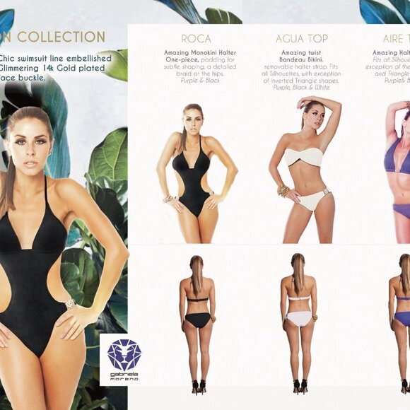 NWT One Piece Monokini Black Swimsuit 14 Kt  lion - Picture 9 of 9